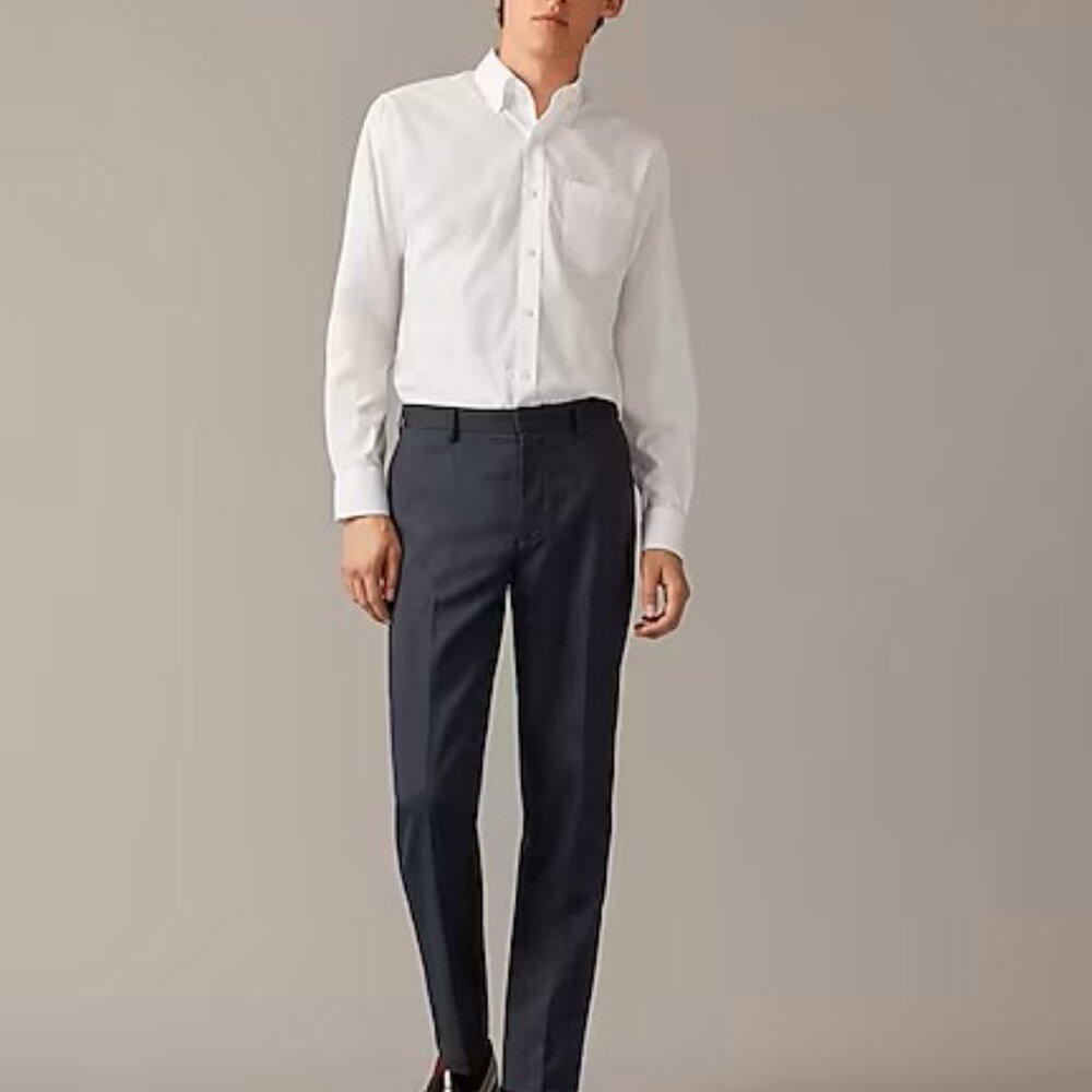 J Crew NWT Bowery dress pant in stretch wool-blend oxford (Men size 38x32)
